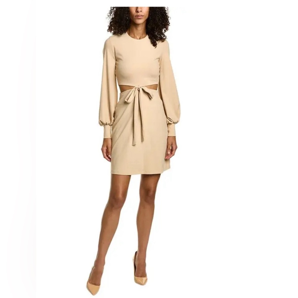 Susana Monaco cut-out‎ dress!  Balloon sleeves. NWT!  Size large